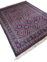 7x5 Traditional Afghan Wool Rug – Frontier Collection Style