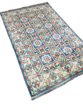 3x5 Hand-Knotted Afghan Rug – Nomad Collection Design