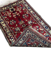 3x5 Afghan Caravan Collection Rug – Tribal Red & Black Wool