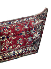 3x5 Afghan Caravan Collection Rug – Tribal Red & Black Wool