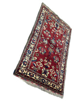 3x5 Afghan Caravan Collection Rug – Tribal Red & Black Wool