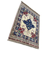 3x5 Afghan Caravan Collection Rug – Tribal Red & Black Wool