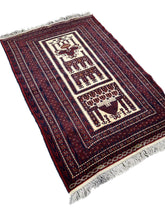 3x5 Hand-Knotted Afghan Rug – Nomad Collection Design