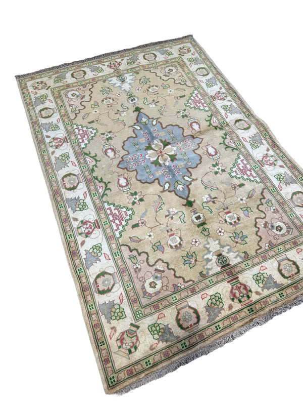3x5 Silk Road Collection Rug – Handmade Afghan Wool Carpet
