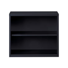OfficeSource Steel Bookcase Collection 2 Shelf Metal Bookcase, 30'' High