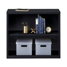OfficeSource Steel Bookcase Collection 2 Shelf Metal Bookcase, 30'' High