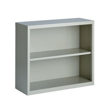 OfficeSource Steel Bookcase Collection 2 Shelf Metal Bookcase, 30'' High