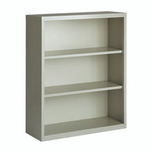 OfficeSource Steel Bookcase Collection 3 Shelf Metal Bookcase, 42'' High