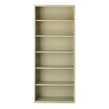OfficeSource Steel Bookcase Collection 6 Shelf Metal Bookcase, 82'' High