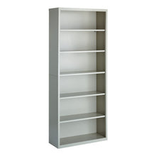 OfficeSource Steel Bookcase Collection 6 Shelf Metal Bookcase, 82'' High