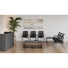 OfficeSource Starlight Executive Guest Chair with Black Frame