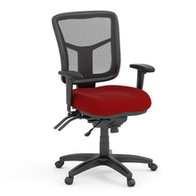 OfficeSource | CoolMesh | Multi Function, Mid Back Chair with Seat Slider and Black Frame
