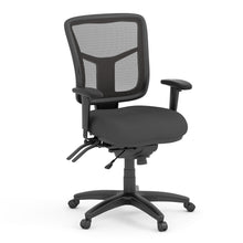 OfficeSource | CoolMesh | Multi Function, Mid Back Chair with Seat Slider and Black Frame