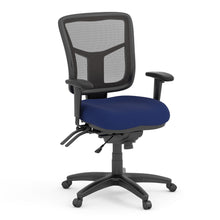 OfficeSource | CoolMesh | Multi Function, Mid Back Chair with Seat Slider and Black Frame