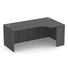 OfficeSource | OS Laminate | Right Desk Shell with Corner Extension