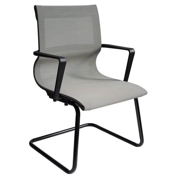 OfficeSource | Franklin Collection | Mesh Guest Chair with Sled Base