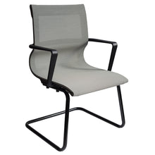 OfficeSource | Franklin Collection | Mesh Guest Chair with Sled Base