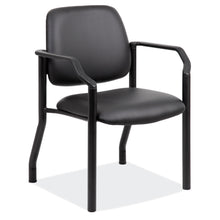 OfficeSource | Big & Tall | Guest Chair with Arms and Black Frame - 22''W