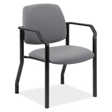 OfficeSource | Big & Tall | Guest Chair with Arms and Black Frame - 22''W