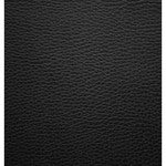 OfficeSource | Effort | Black Leather Armless Deluxe Posture Chair with Footring and Black Frame