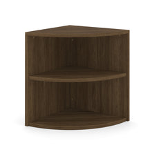 OfficeSource | OS Laminate | Corner Bookcase - 24''W x 24''D