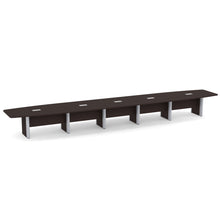 OfficeSource | OS Laminate Conference Tables | Expandable Boat Shaped Conference Table with Elliptical Base - 24'