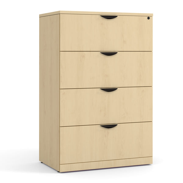 OfficeSource | OS Laminate Lateral Files | 4 Drawer Lateral File Cabinet