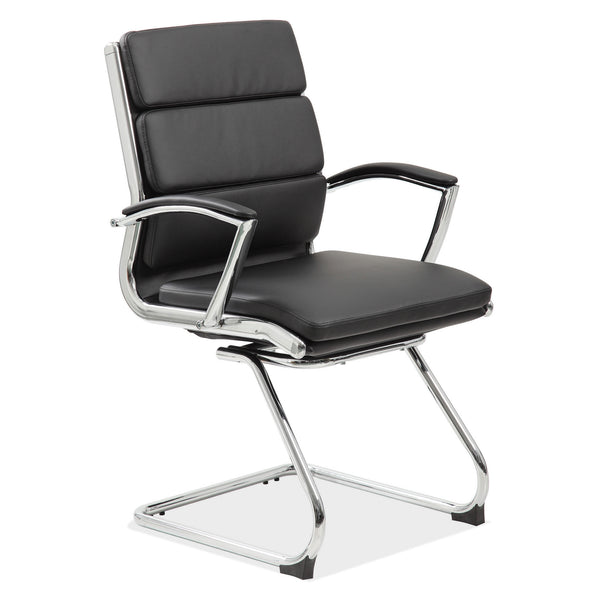 OfficeSource | Merak | Executive Guest Sled Base with Chrome Frame