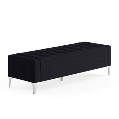 OfficeSource Draper Bench with Metal Legs