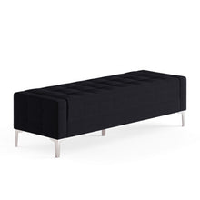 OfficeSource Draper Bench with Metal Legs