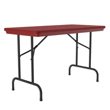 OfficeSource | Colorful Blow Mold Folding Tables | Fixed Height Blow Mold Table - 48'' x 24''