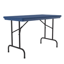 OfficeSource | Colorful Blow Mold Folding Tables | Fixed Height Blow Mold Table - 48'' x 24''
