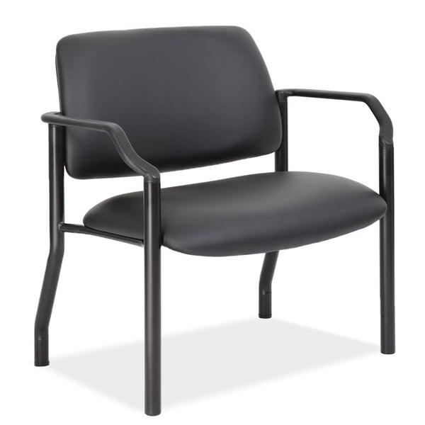 OfficeSource | Big & Tall | Guest Chair with Arms and Black Frame - 32''W