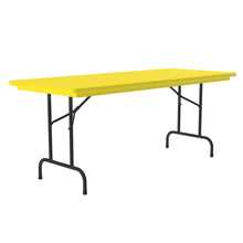 OfficeSource | Colorful Blow Mold Folding Tables | Fixed Height Blow Mold Table - 72'' x 30''