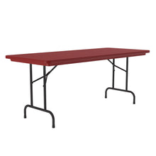 OfficeSource | Colorful Blow Mold Folding Tables | Fixed Height Blow Mold Table - 72'' x 30''