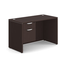 OfficeSource OS Laminate Collection Single 3/4 Pedestal Desk - 48'' x 24''