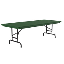 OfficeSource | Colorful Blow Mold Folding Tables | Adjustable Height Blow Mold Table - 60'' x 30''