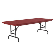 OfficeSource | Colorful Blow Mold Folding Tables | Adjustable Height Blow Mold Table - 60'' x 30''