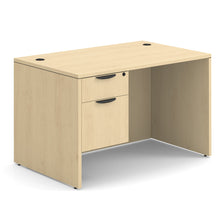 OfficeSource OS Laminate Collection Single 3/4 Pedestal Desk - 48'' x 30''