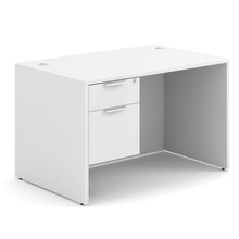 OfficeSource OS Laminate Collection Single 3/4 Pedestal Desk - 48'' x 30''