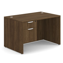 OfficeSource OS Laminate Collection Single 3/4 Pedestal Desk - 48'' x 30''