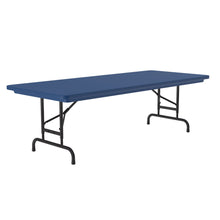 OfficeSource | Colorful Blow Mold Folding Tables | Adjustable Height Blow Mold Table - 72'' x 30''