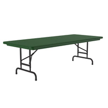OfficeSource | Colorful Blow Mold Folding Tables | Adjustable Height Blow Mold Table - 72'' x 30''