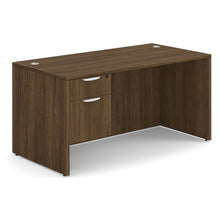 OfficeSource OS Laminate Collection Single 3/4 Pedestal Desk - 60'' x 30''