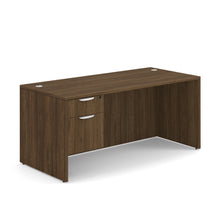 OfficeSource OS Laminate Collection Single 3/4 Pedestal Desk - 66'' x 30''