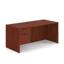 OfficeSource OS Laminate Collection Single 3/4 Pedestal Desk - 66'' x 30''