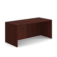 OfficeSource OS Laminate Collection Single 3/4 Pedestal Desk - 66'' x 30''