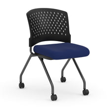 OfficeSource | Perch | Armless Nesting Chair with Casters - Fabric