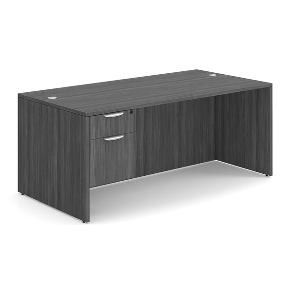 OfficeSource | OS Laminate | Single 3/4 Pedestal Desk - 71'' x 36''