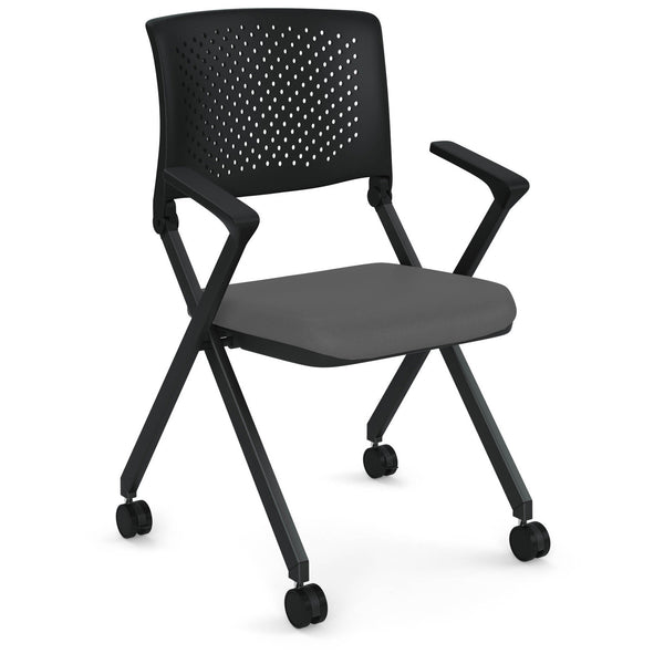 OfficeSource | Julep | Nesting Chair with Arms and Casters